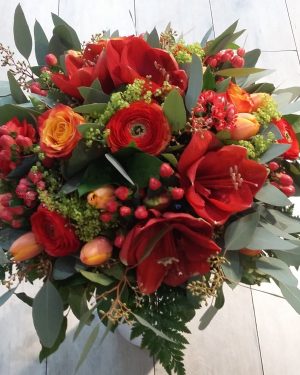 bouquet rond hiver